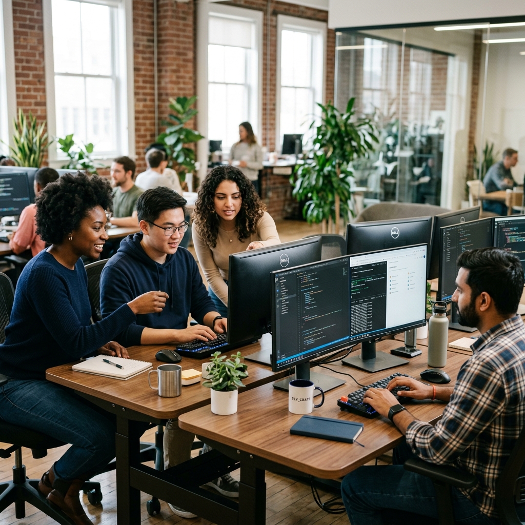 iStream Success & Team Support — Collaborative software engineering team coordinating sprint roadmap